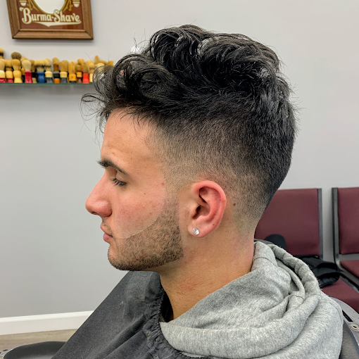 Fade haircut with professional beard trim