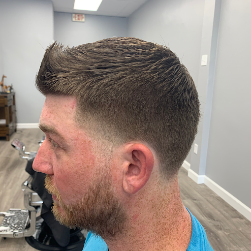 Styled men's haircut