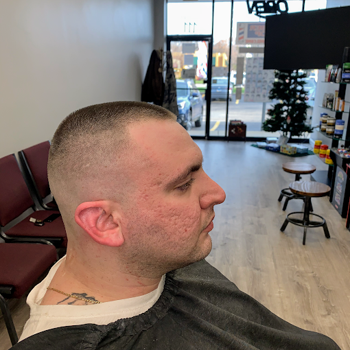 Precision skin fade haircut